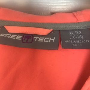 free tech jacket orange